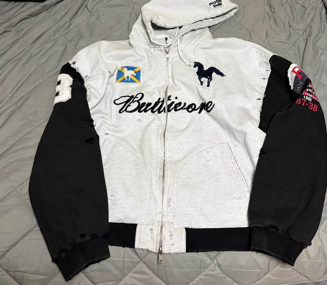 [3]프로토콜 인덱스 버티보어 집 후드 화이트 멜란지 상품이미지2