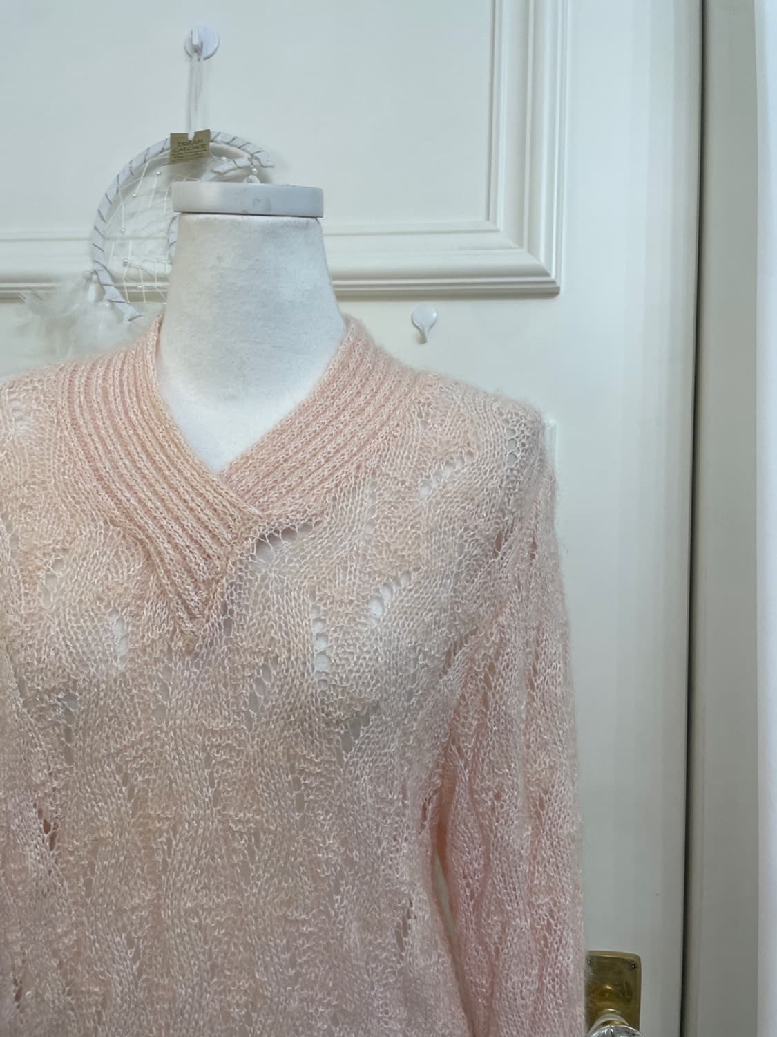 coral twist v-neck knit top 상품이미지6