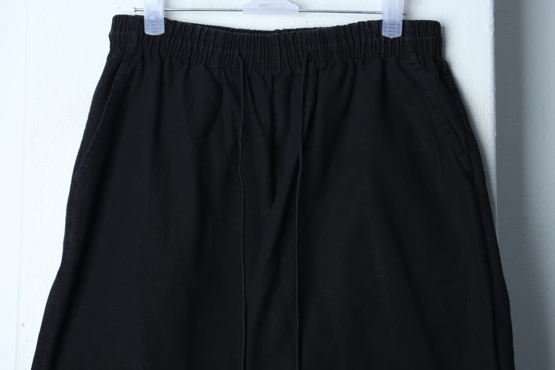 (M-L) 수아레 트레이닝복 바지 밴딩 블랙 무지 면-P10161 상품이미지3