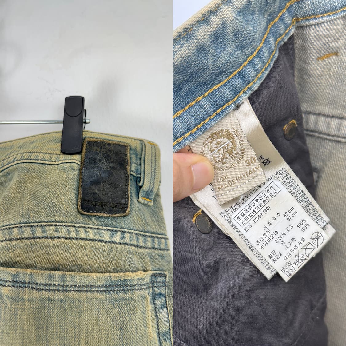 Diesel Washed Slim Straight Denim Pants 상품이미지10