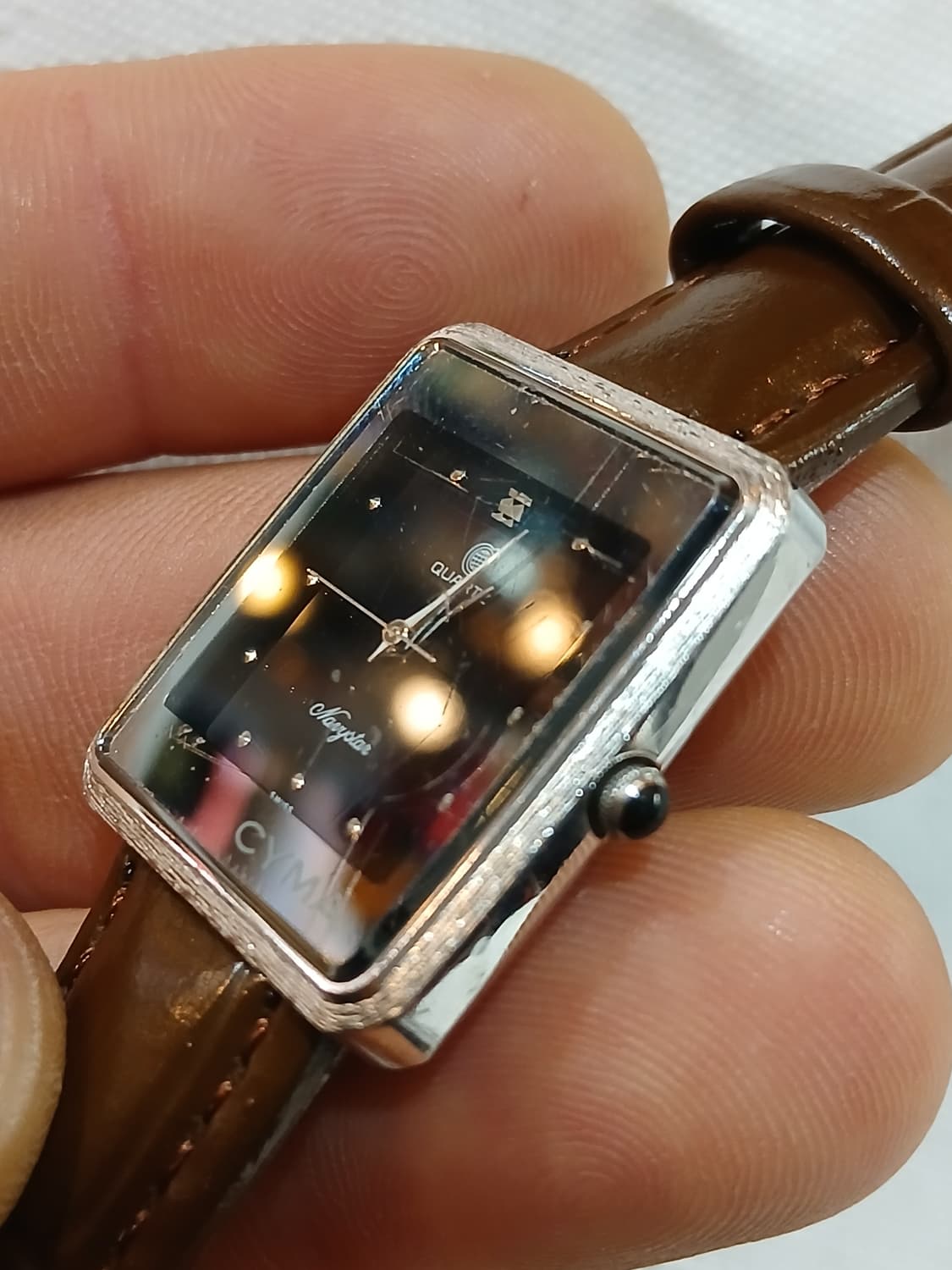 80s 빈티지 스위스 CYMA 여성용 쿼츠시계 상품이미지4