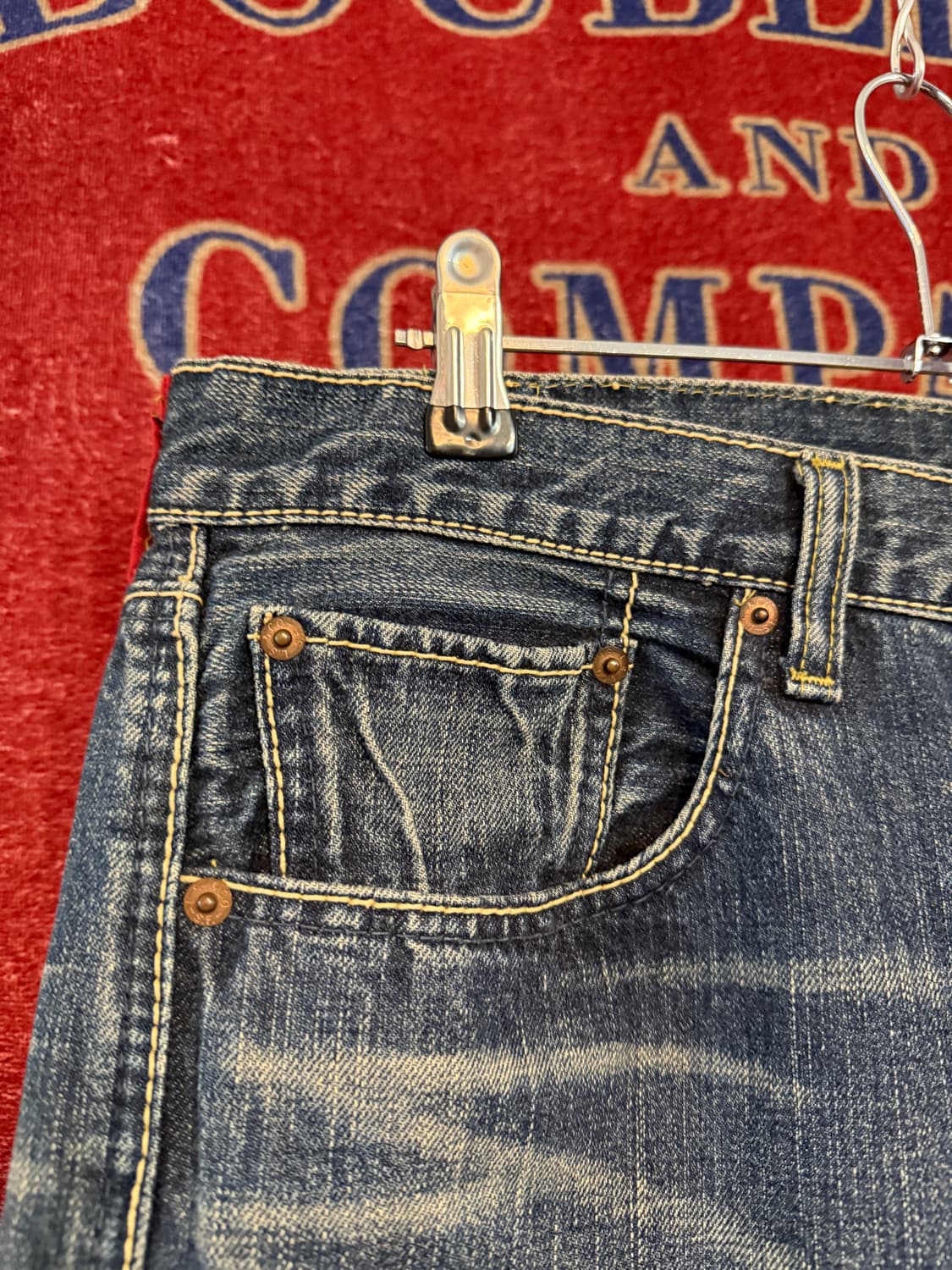 리바이스 510 레드루프 36/33 옐로우스티치 상품이미지7