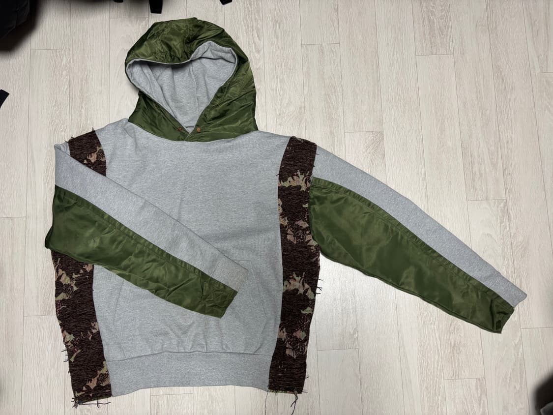 엔더슨벨 contrast hoodie olive XL 상품이미지4