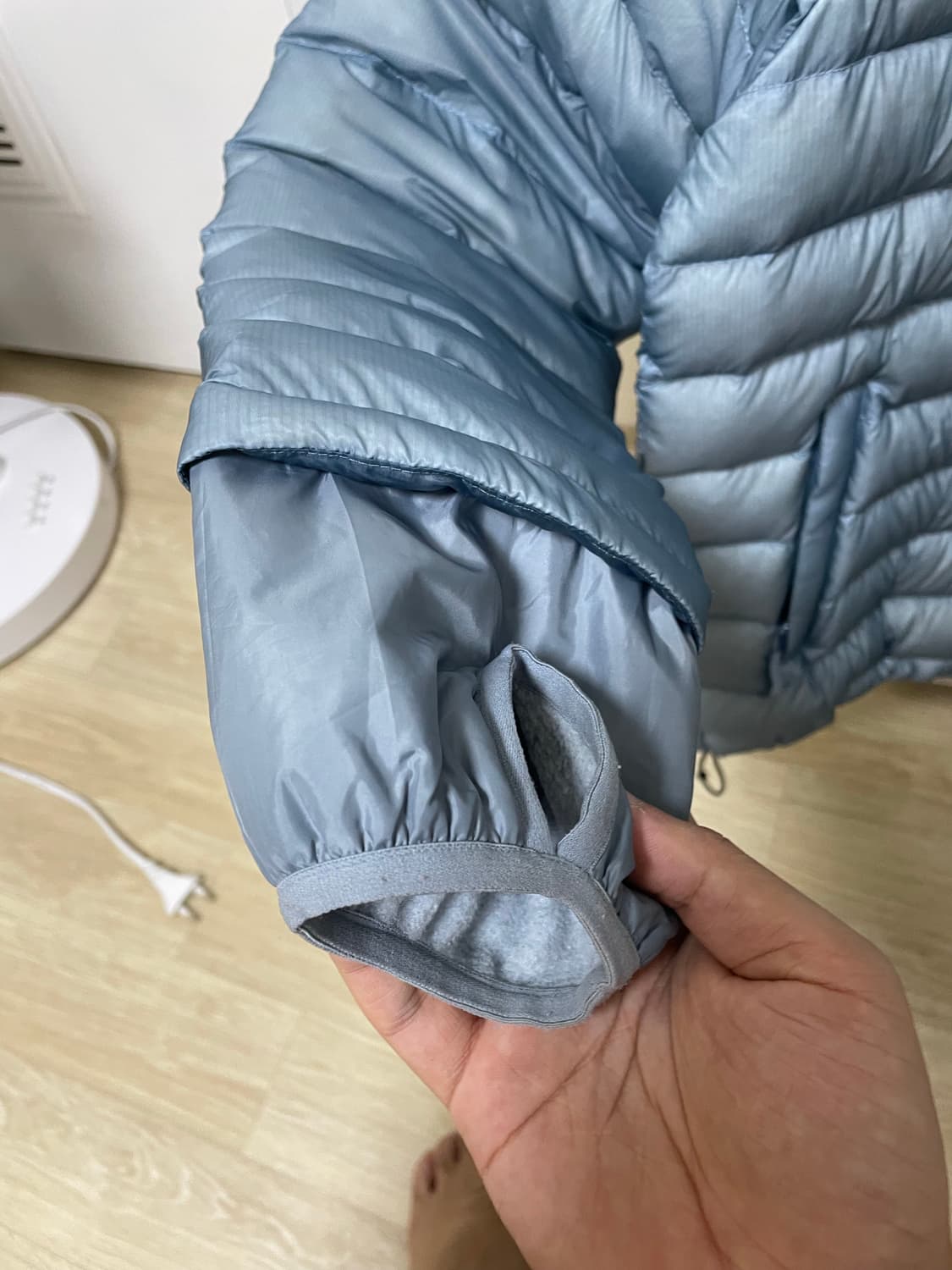 산산기어 서픽스 푸퍼 자켓 스카이 블루 24FW 2사이즈  상품이미지5