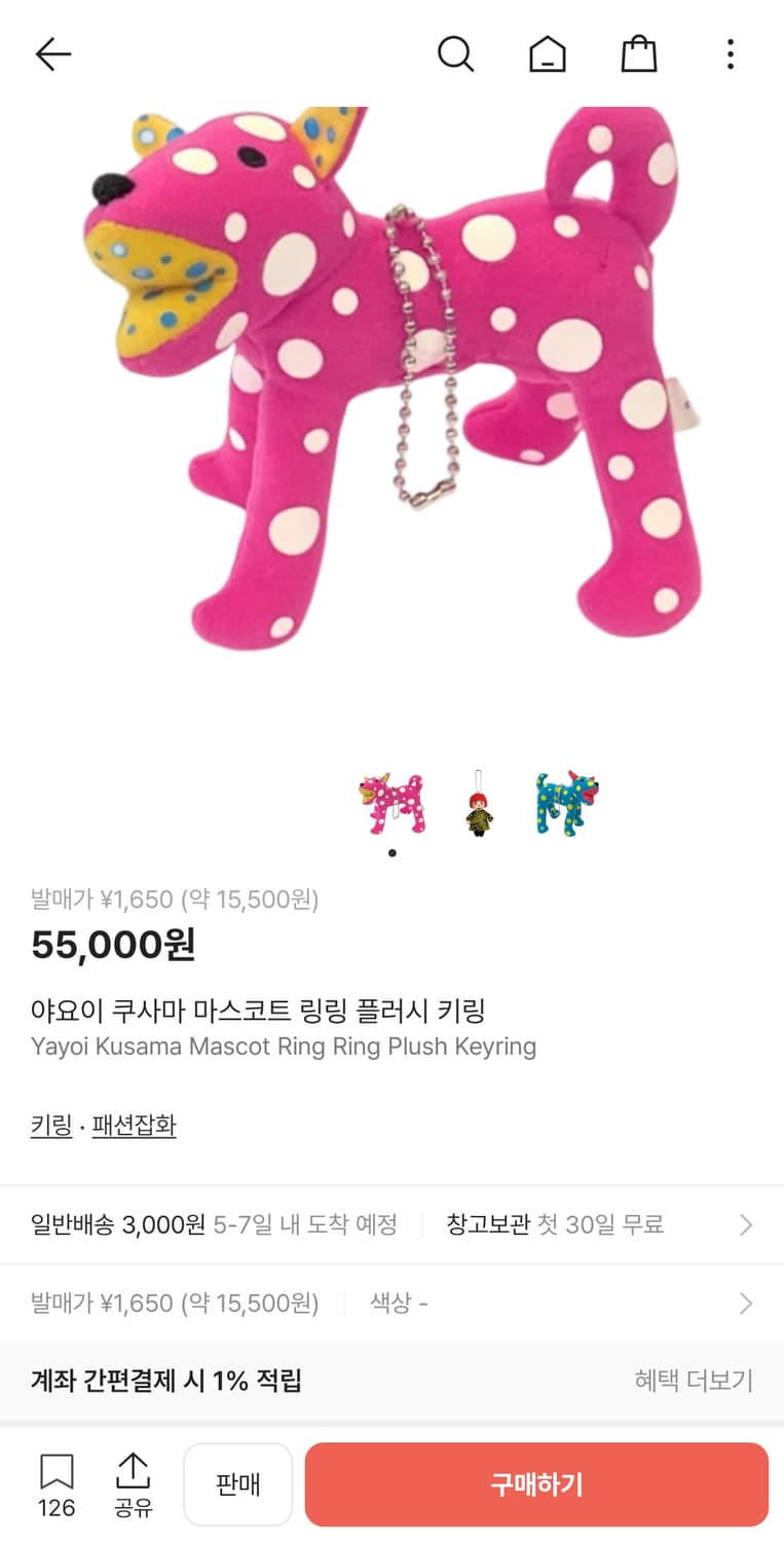 야요이쿠사마 키링 판매합니다~ 상품이미지3