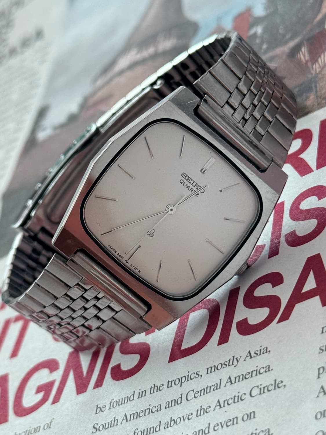 Seiko 세이코 쿼츠 스퀘어 옥타곤 1979 상품이미지3