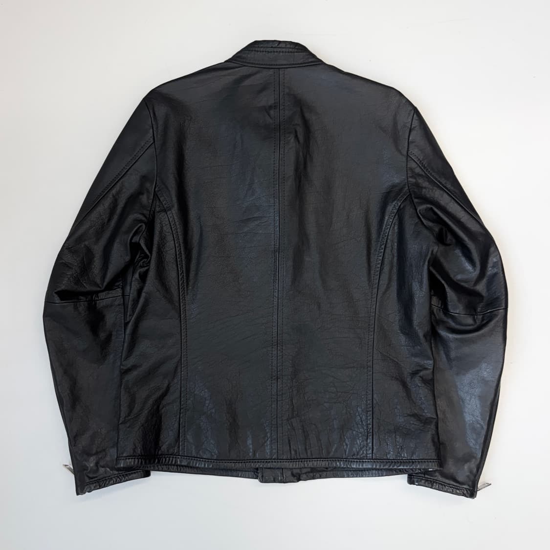 디젤 바이커 리얼레더 물소가죽 사선 라이더 가죽자켓 상품이미지3