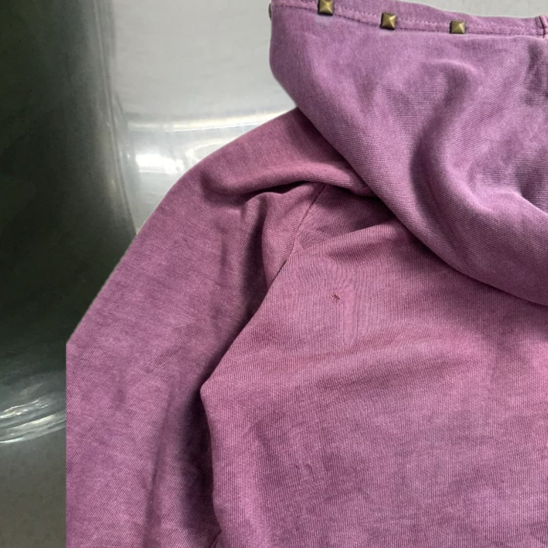 빈티지 그런지 펑크 스터드 베리 후드집업 상품이미지4