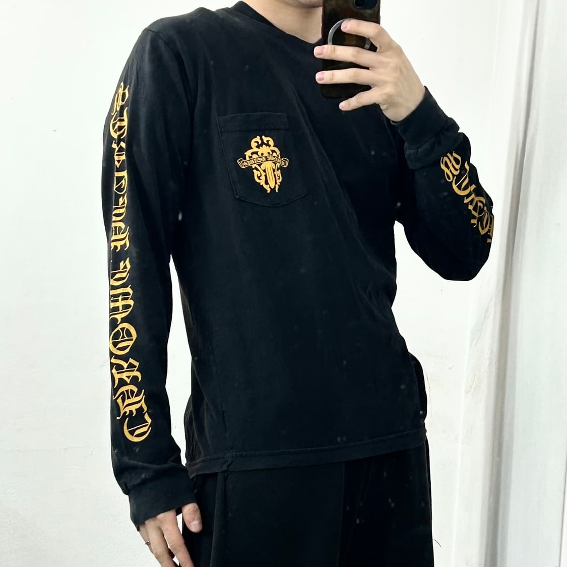 크롬하츠 대거 레터링 롱스리브 상품이미지2