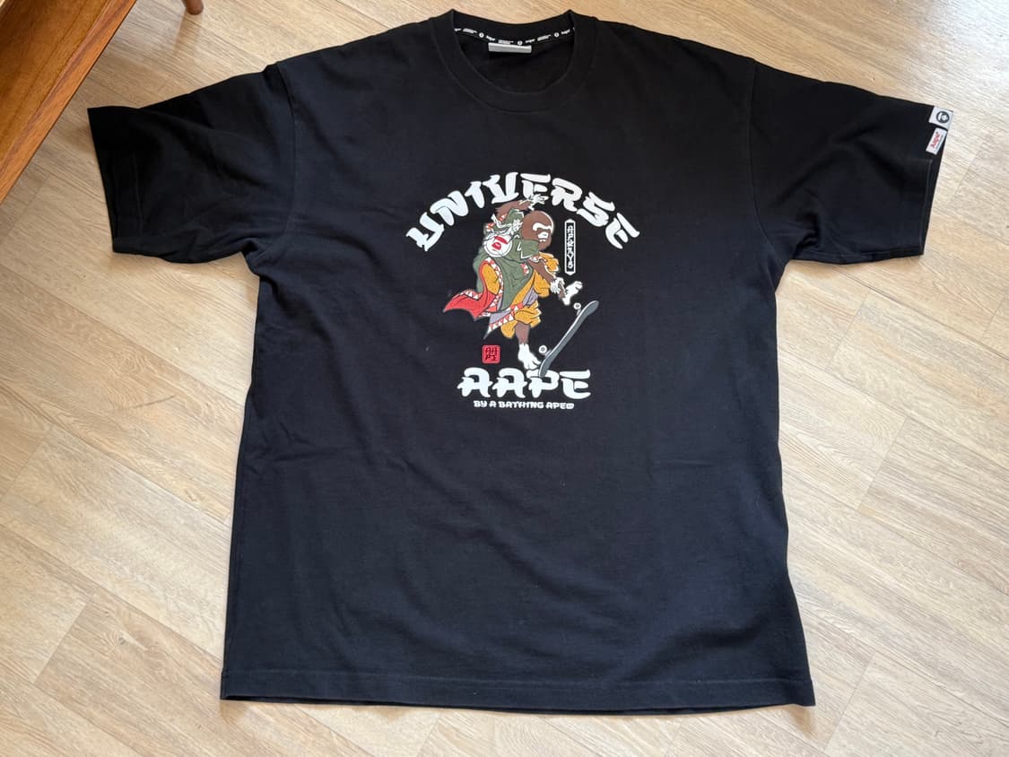 AAPE Theme Universe Tee 에이프 테마 유니버스 티 블랙 상품이미지1