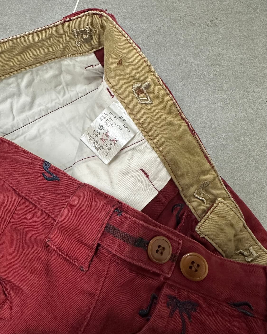 (허단43)R.NEWBOLD 자수 반바지-M2110 상품이미지4