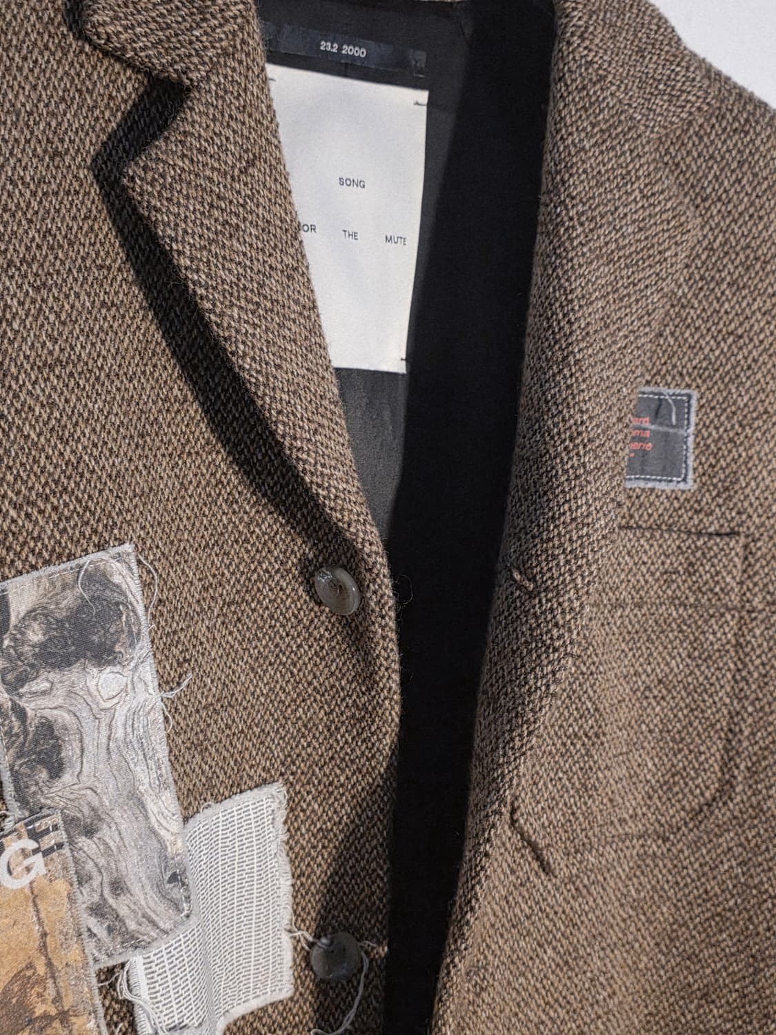 Song for the mute 23.2 tweed raglan coat 상품이미지4