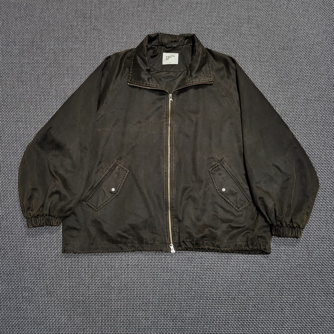 에잇세컨즈 빈티지 하이넥 블루종 자켓 브라운 (M) 상품이미지1