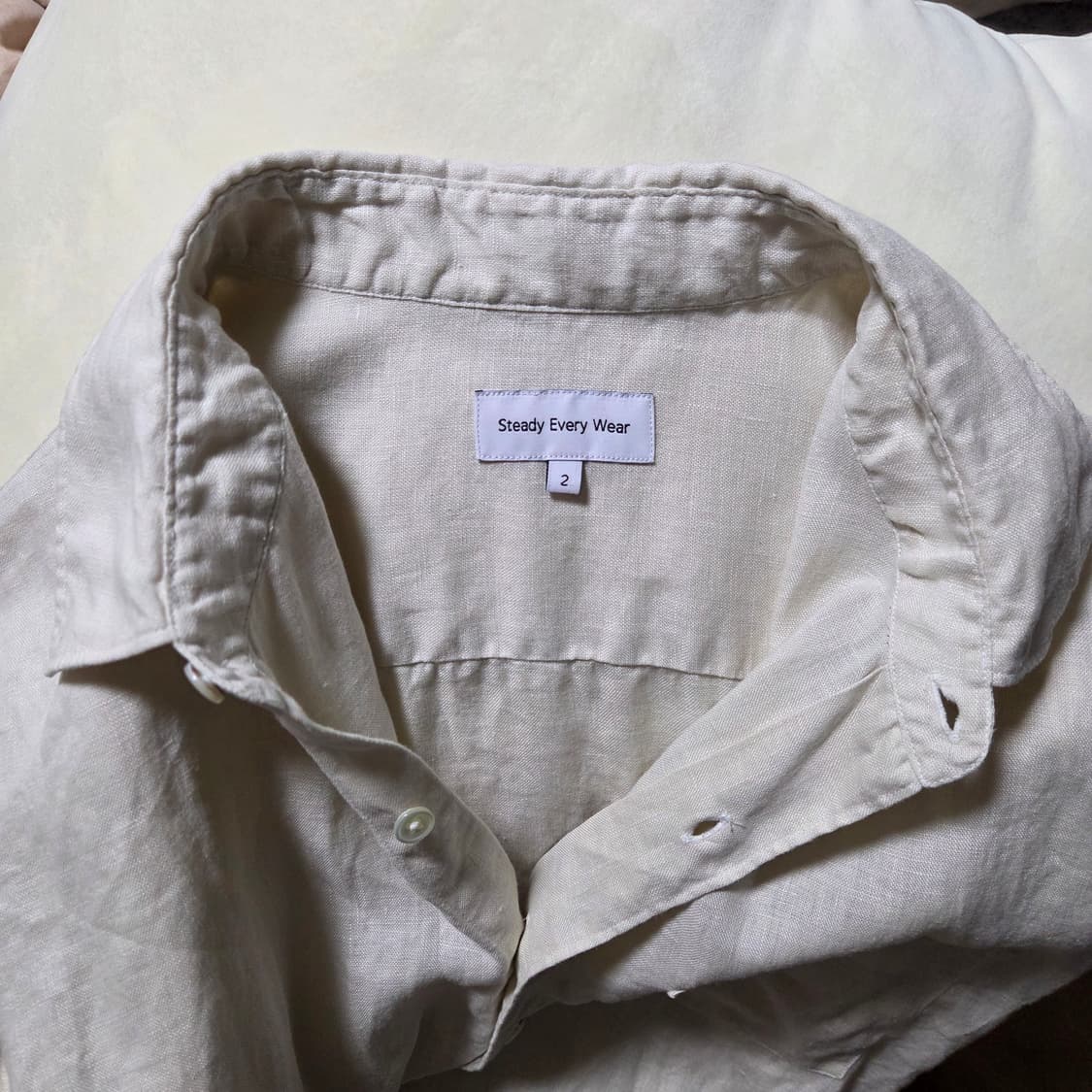 [2] 스테디에브리웨어 릴렉스드 린넨셔츠 에크루 / 리넨 상품이미지4