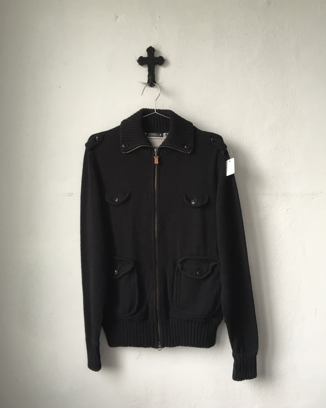 Multi pocket knit zip up 상품이미지2
