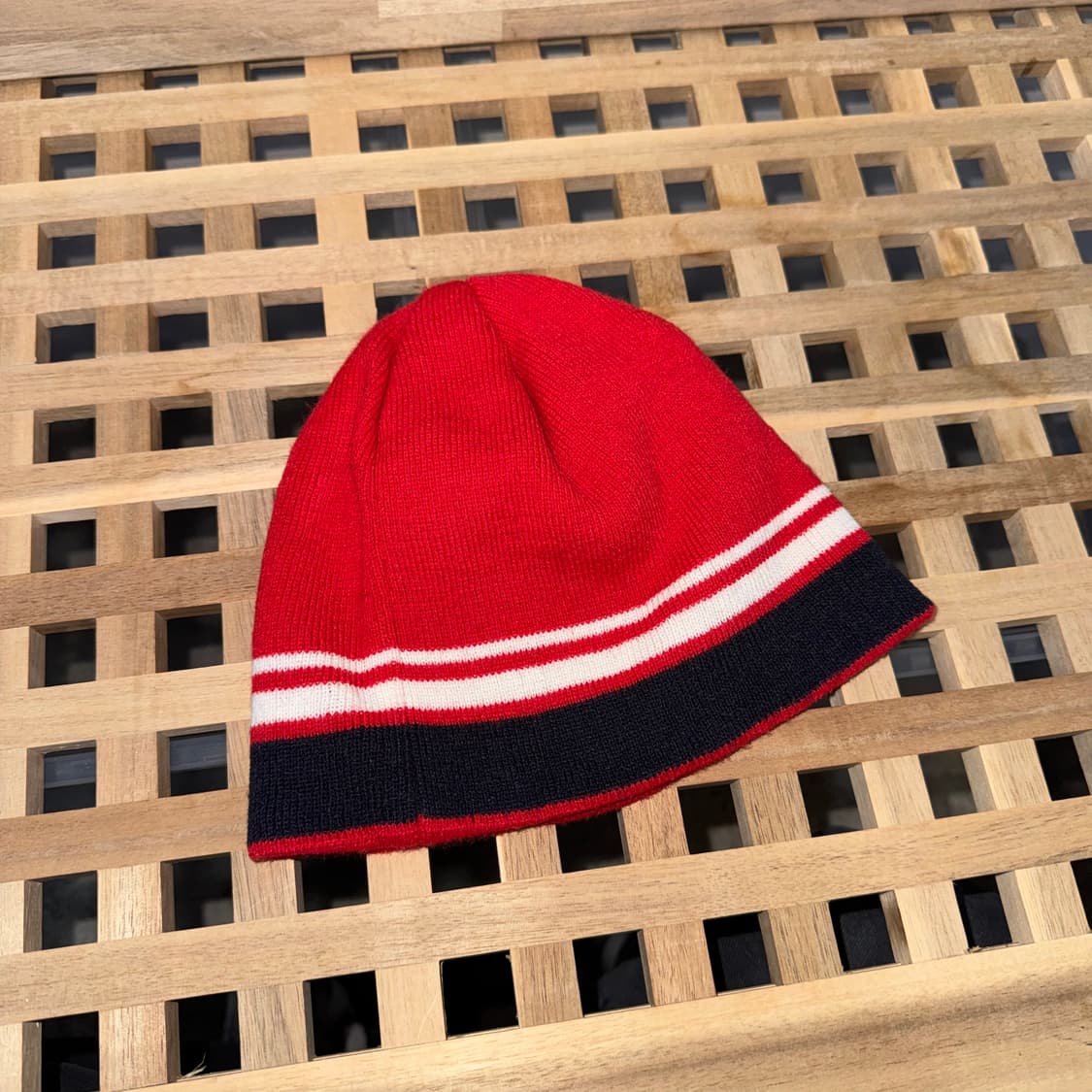 빈티지 스트라이프 포인트 숏비니 상품이미지3