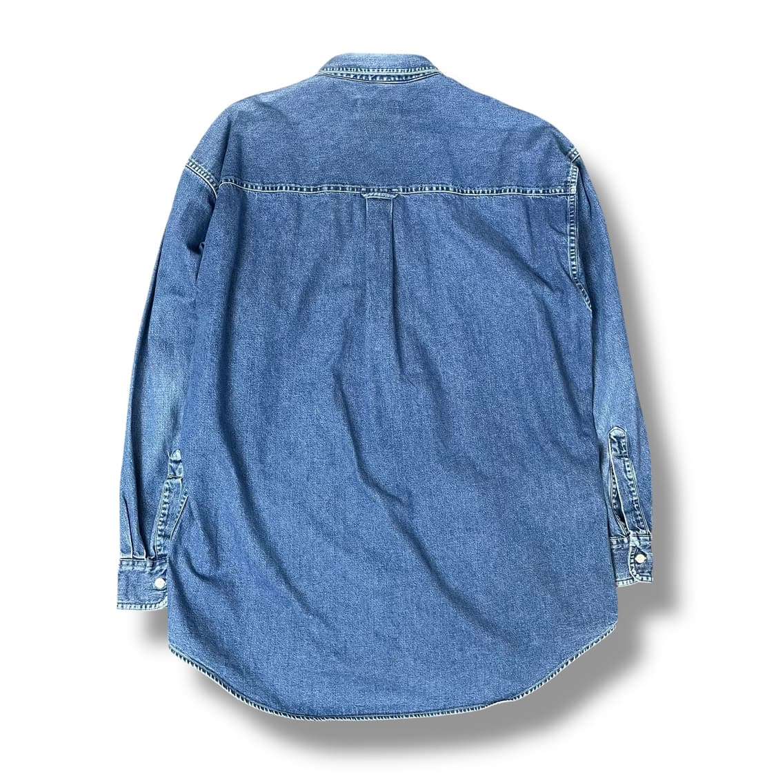 CHAPS 랄프로렌 원포켓 코튼 빈티지 데님 셔츠 L 상품이미지2