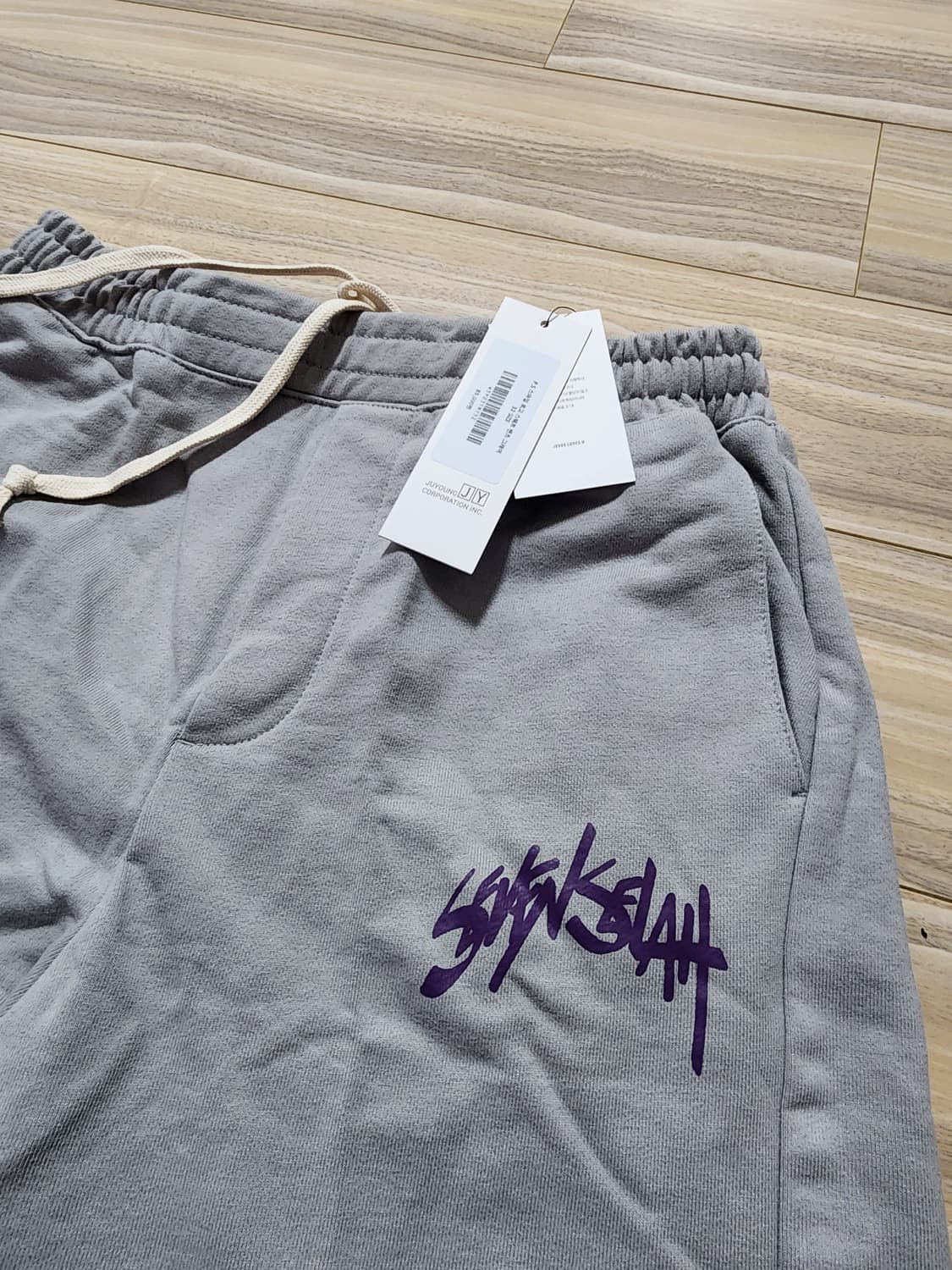 세븐셀라스마일로고스웨트팬츠그레이32 상품이미지3