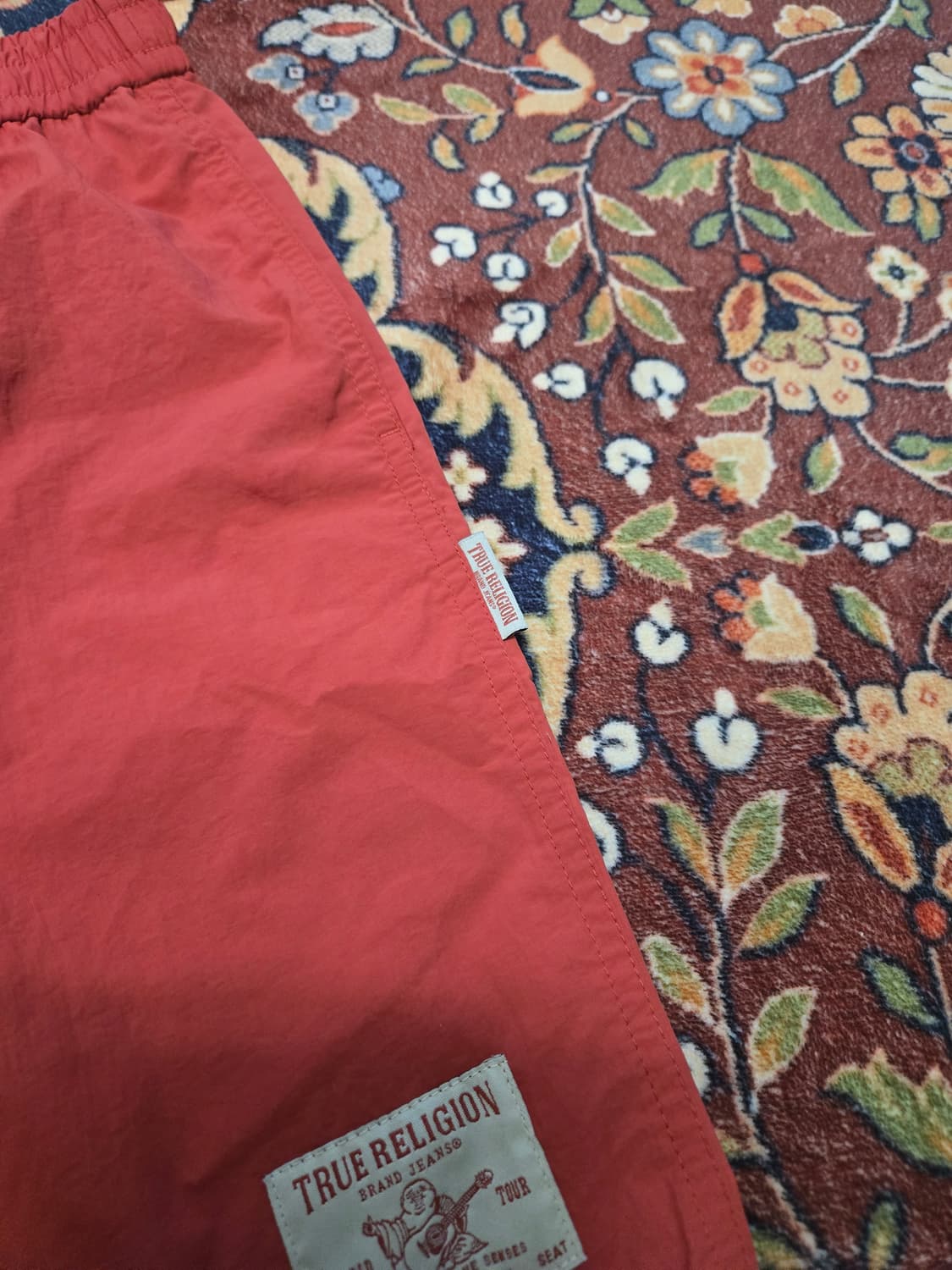 [M] 트루릴리전 붓다 로고 나일론 밴딩 반바지 (레드) 상품이미지3