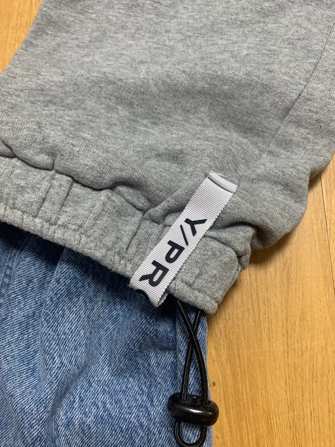 Y/PROJECT 레이어드 데님 오버 조깅 팬츠 그레이 상품이미지7