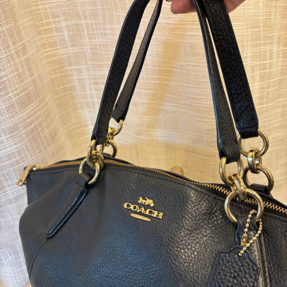 정품 코치 가죽 토트백 크로스백     상품이미지4