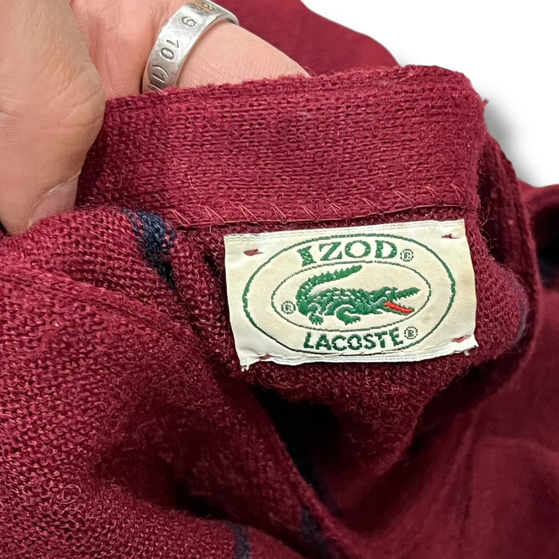  라코스테 스트라이프 가디건 y14203 상품이미지7