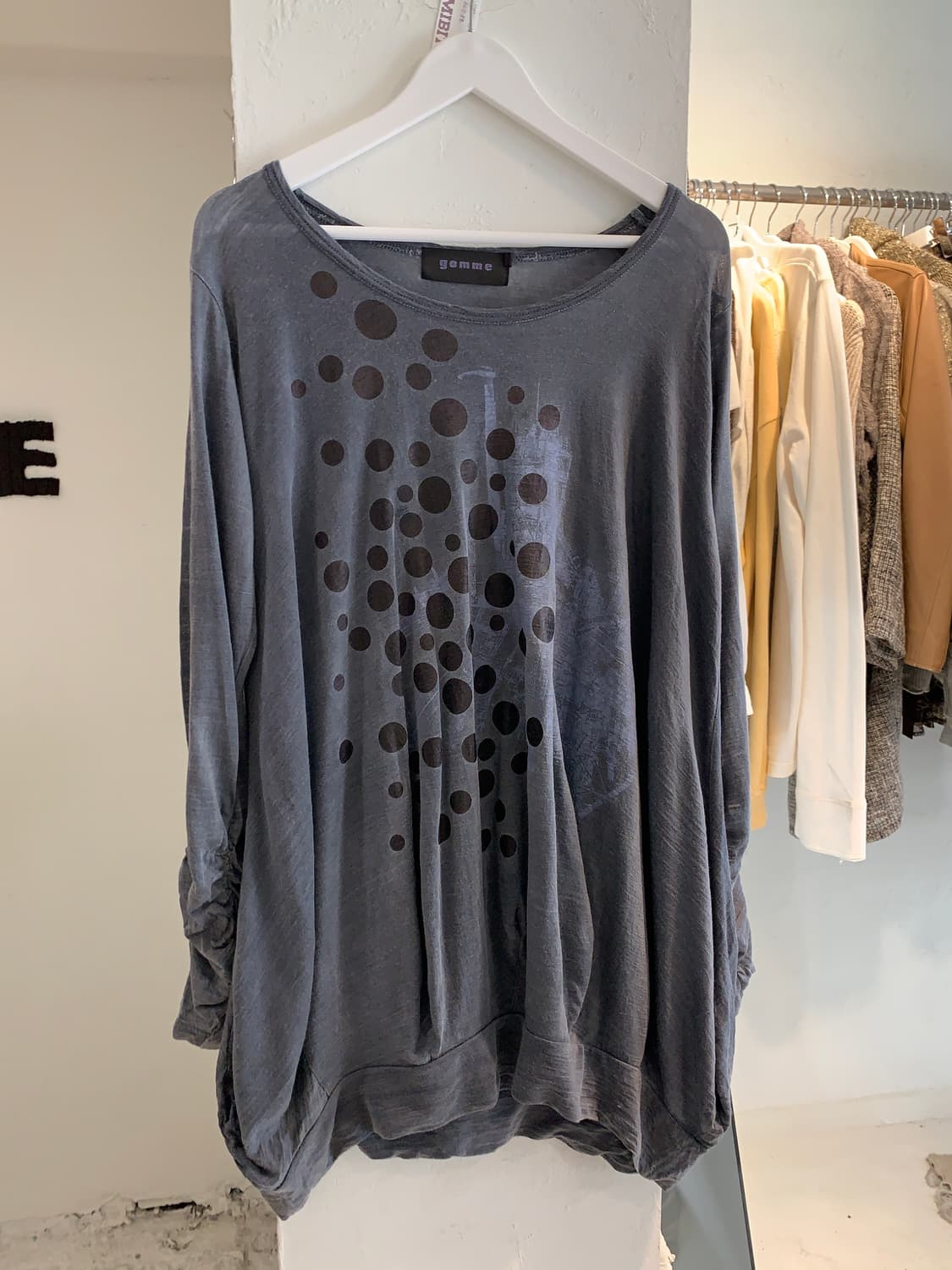 Gomme dot shirring onepiece 상품이미지3