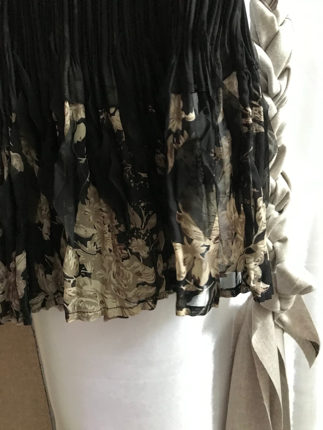 vintage pleats pattern sleeveless 상품이미지6