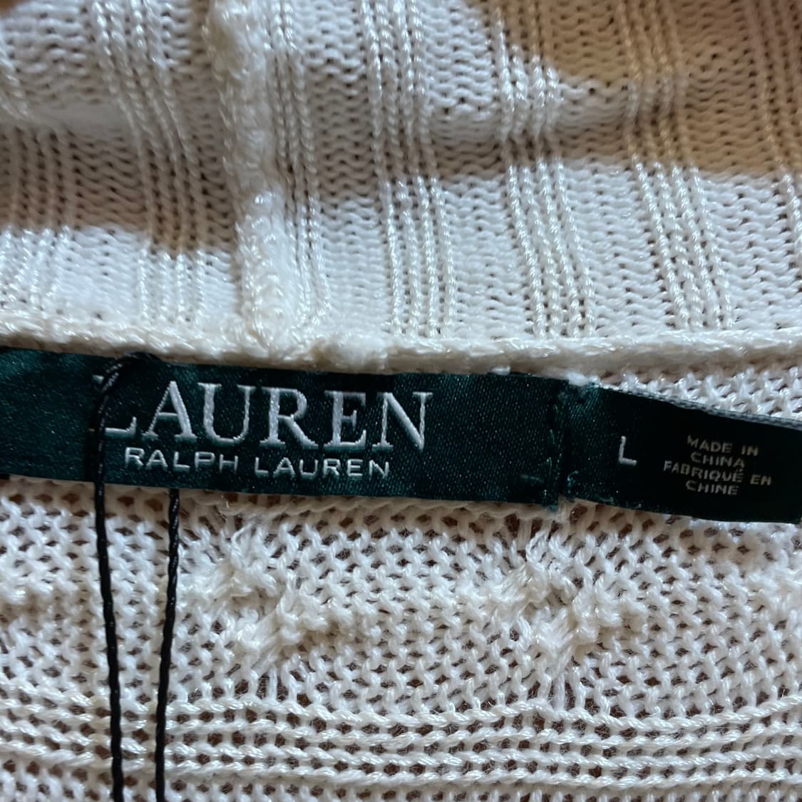 (L) Lauren 로렌 랄프 로렌 케이블 롱 니트 가디건   상품이미지5