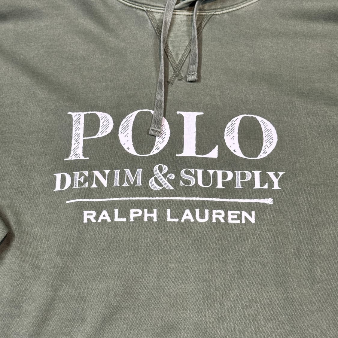 4XL) 폴로 데님앤서플라이 후드티 올리브 빅사이즈 상품이미지4