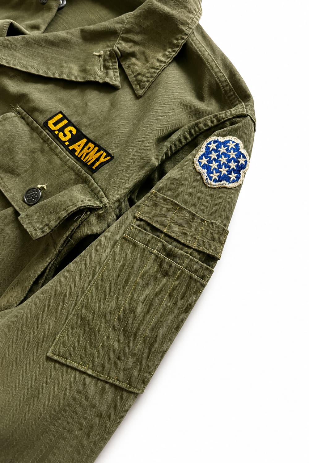 40's WW2 미군 M-43 HBT 셔츠 MOD. 38R(100) 상품이미지6