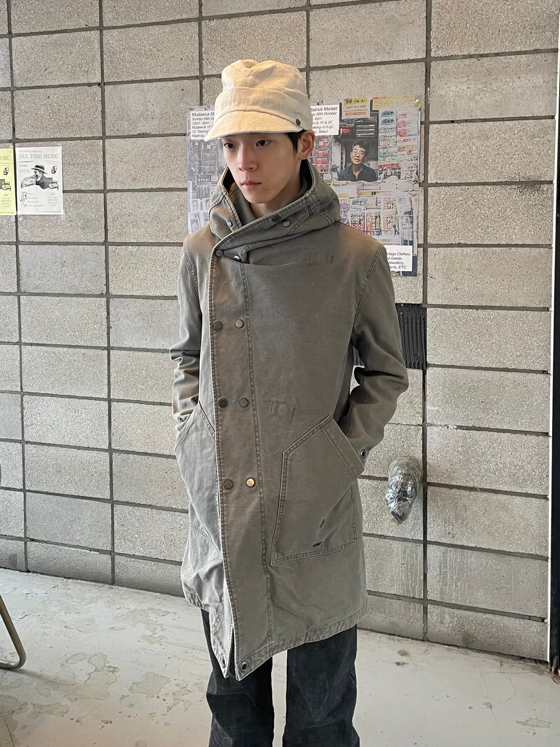 준하시모토 밀리터리 랩 코트 상품이미지2