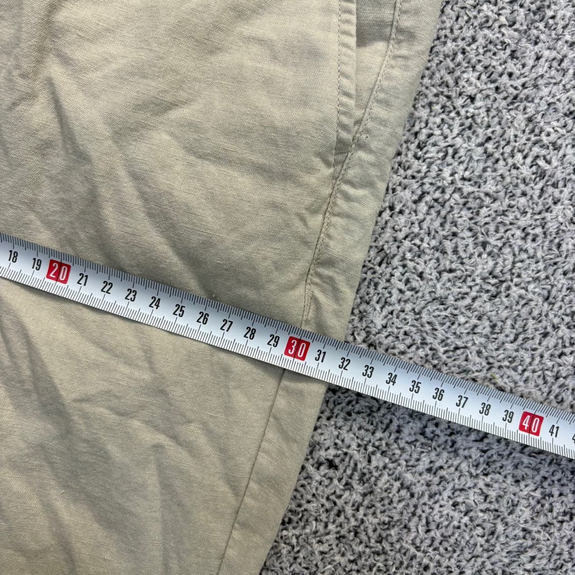 30 무신사스탠다드 코튼 린넨 밴딩 바지 0421J 상품이미지7