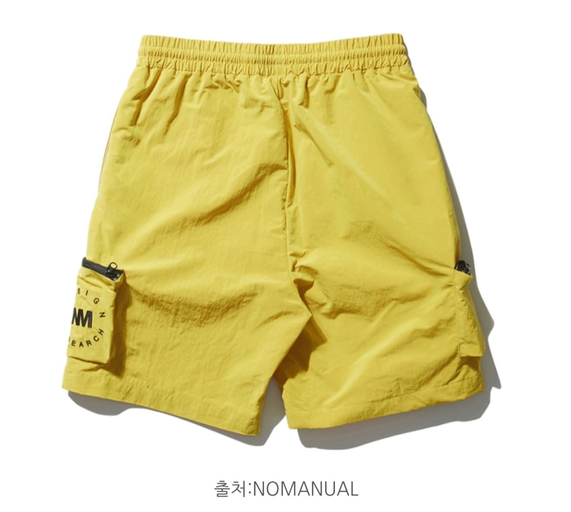 노매뉴얼 나일론 카고 쇼츠 반바지 머스타드 상품이미지5