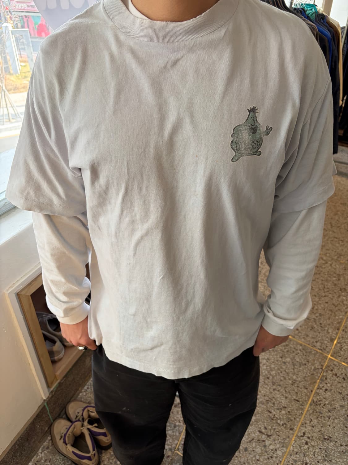 90s 스투시 blob 티셔츠 상품이미지2