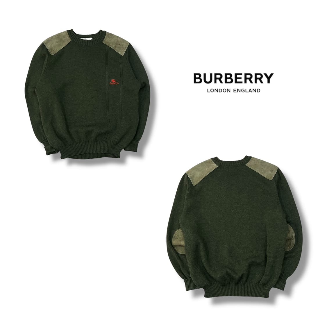  버버리 레더패치 울 니트 y14179 상품이미지1