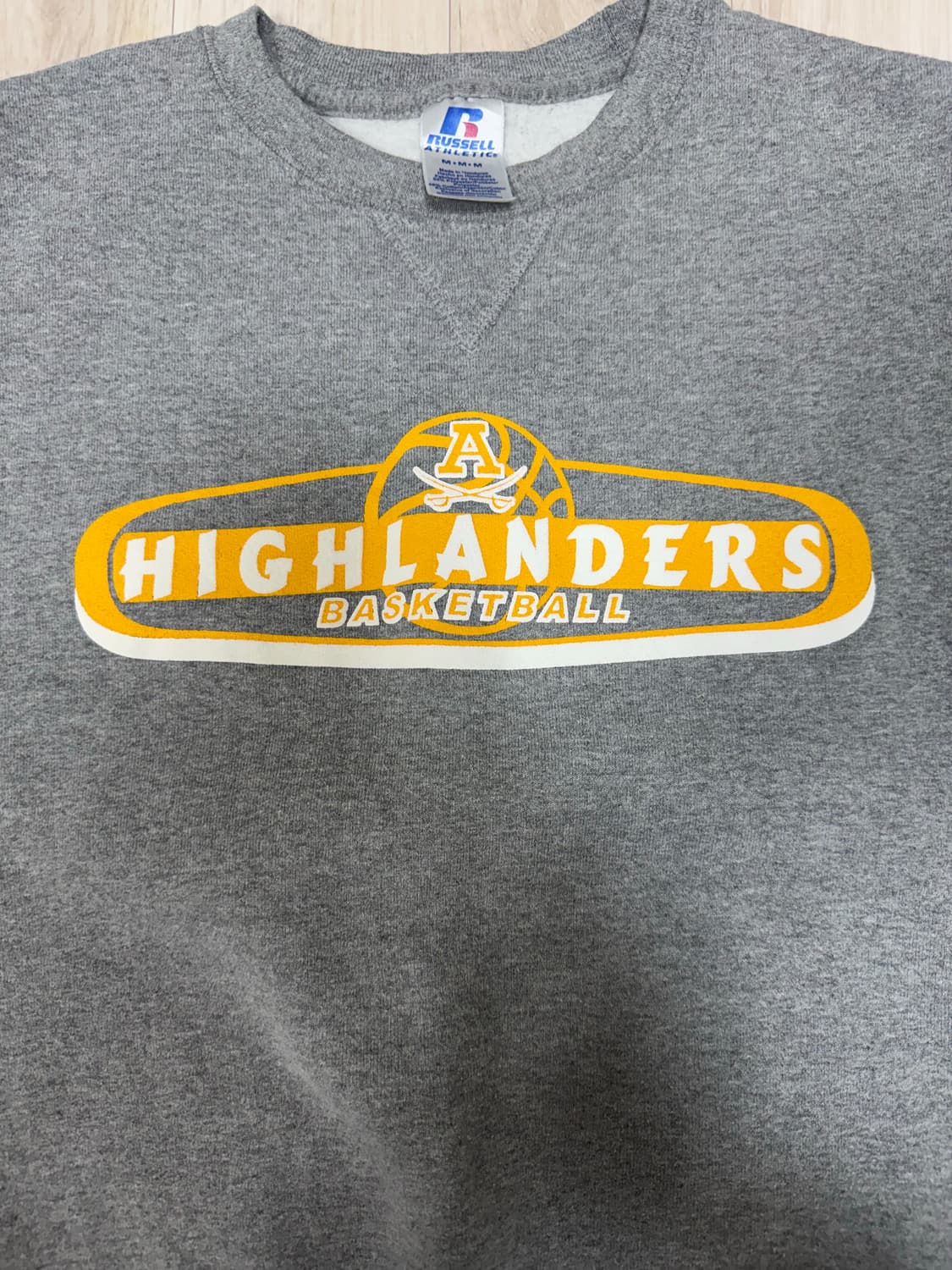 [러셀] 빈티지 러셀 그래픽 스웨트셔츠 헤더그레이 상품이미지2