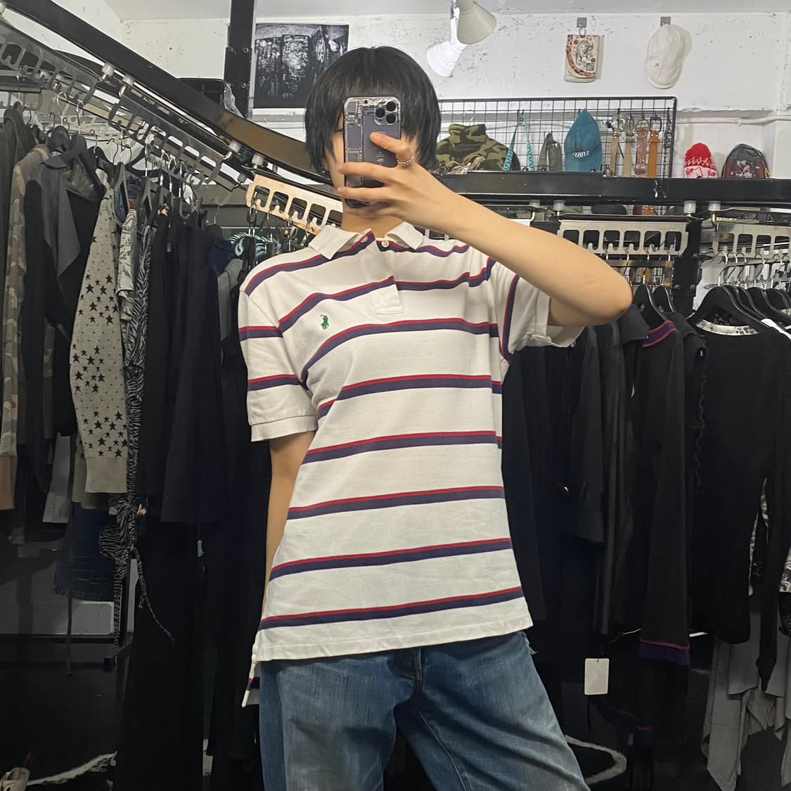 Polo Ralph Lauren 프레피 스트라이프 반팔 티셔츠 상품이미지9