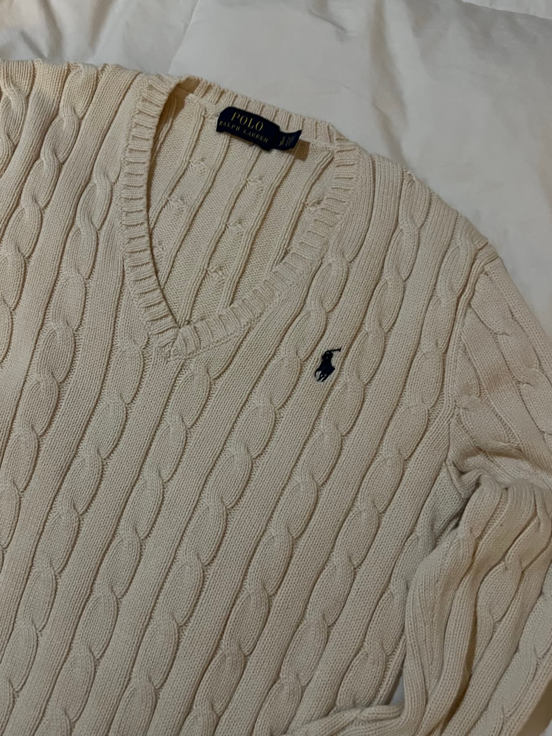 폴로 케이블 니트 S 상품이미지1