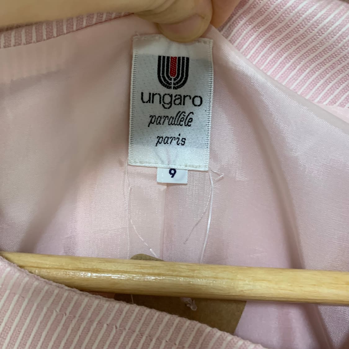 웅가로 연핑크 오블리크 자켓 세미크롭 블레이저 여성 빈티지 자켓 상품이미지7
