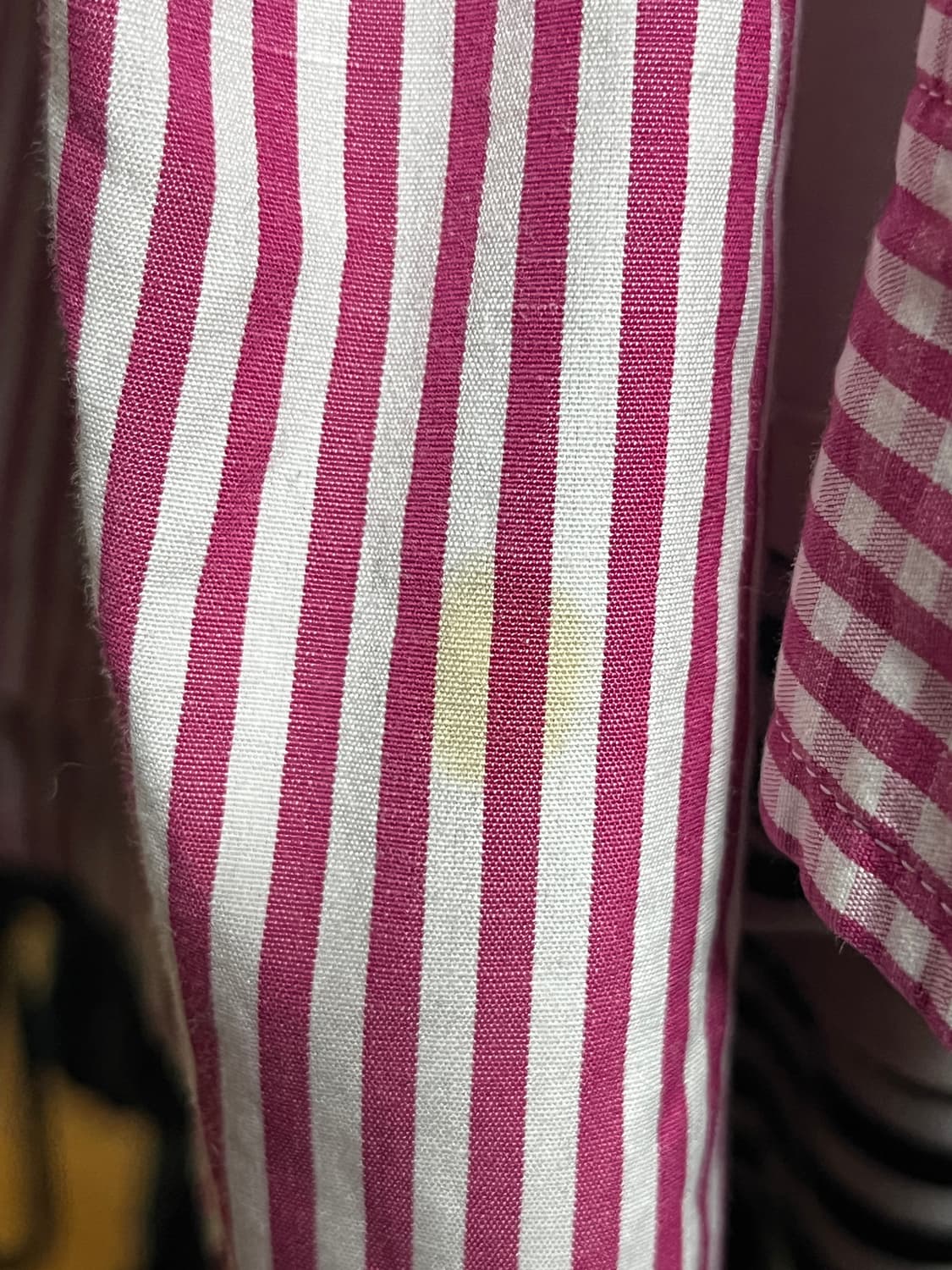 jpn 키치 마젠타 스트라이프 셔츠 상품이미지4