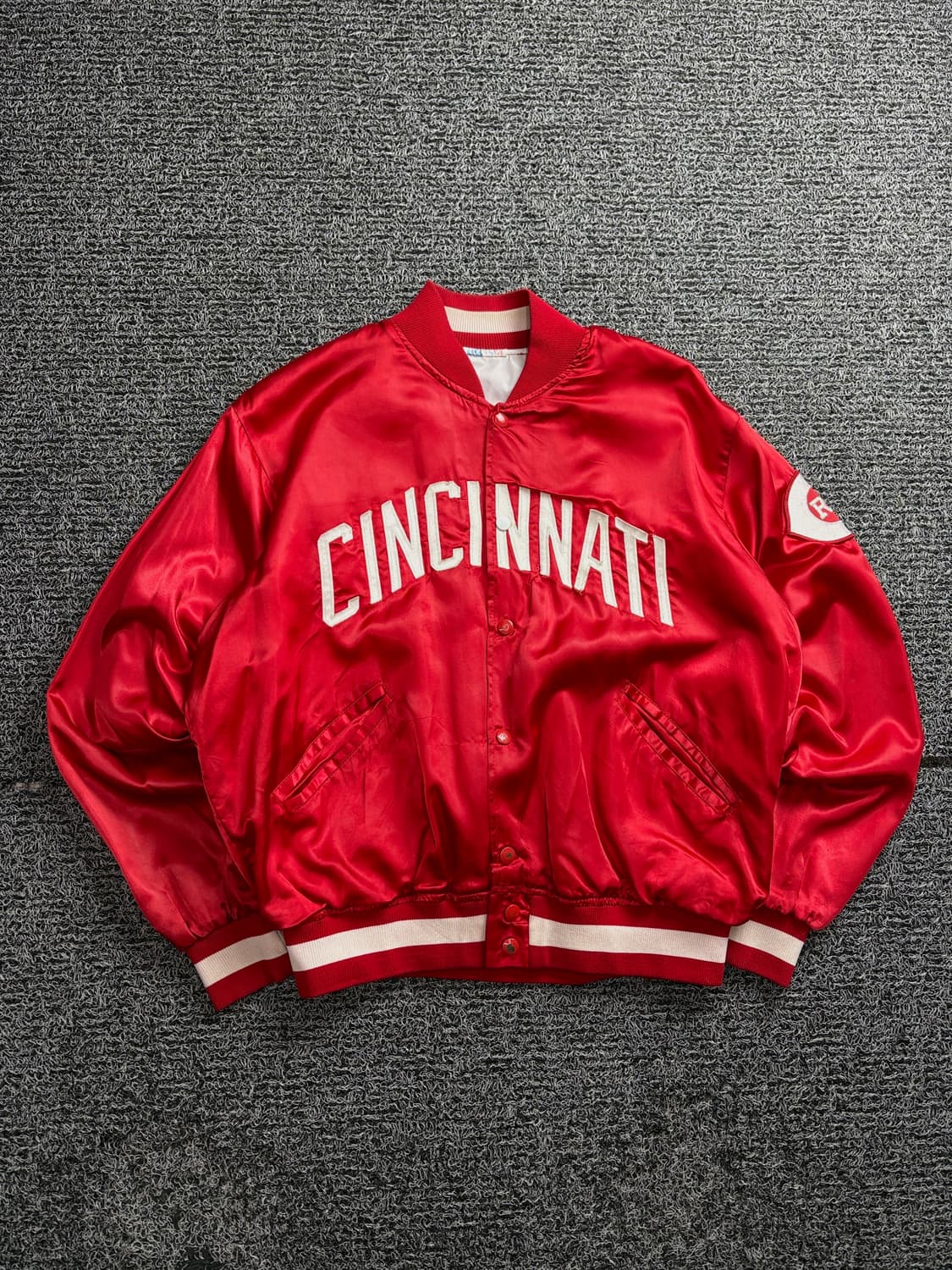 00s MLB 신시네티 레즈 사틴 바시티 자켓 2716 상품이미지2
