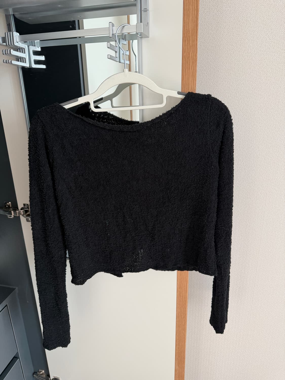 부클 크롭 가디건 상품이미지2