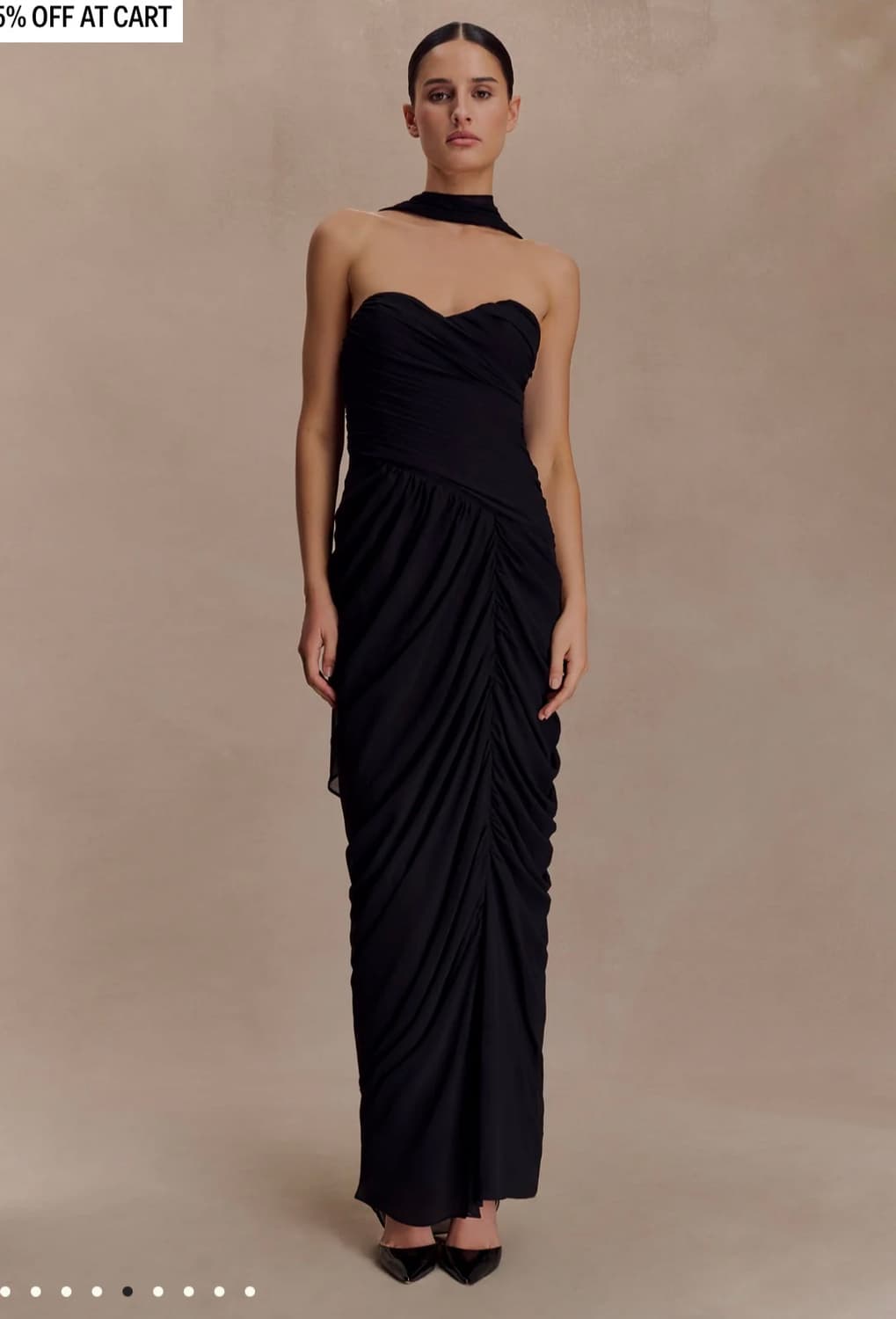 Meshki 시폰 블랙 드레스  상품이미지3