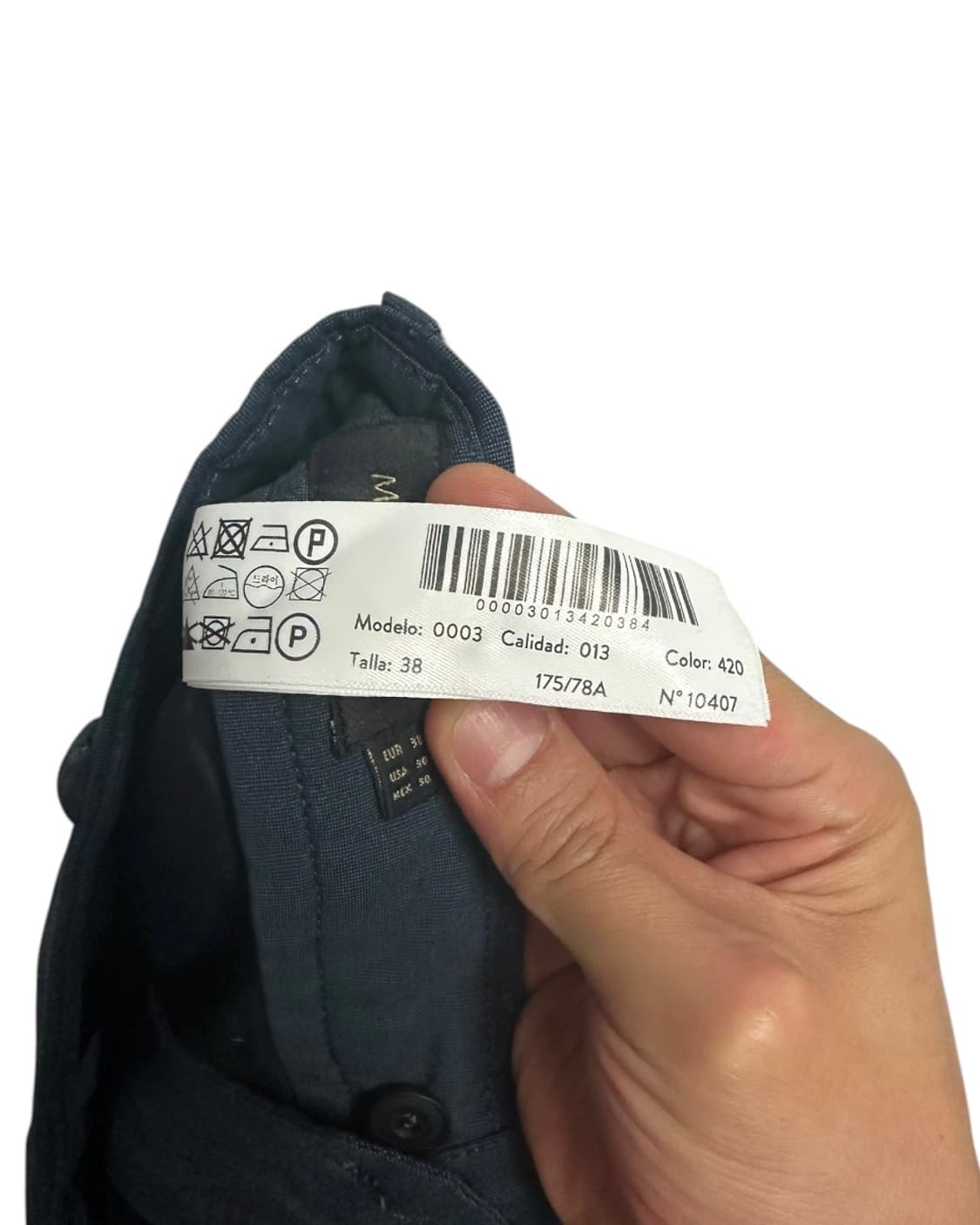 (새상품)마시모두띠(Massimo Dutti) 릴렉스핏 네이비 치노팬츠 상품이미지8