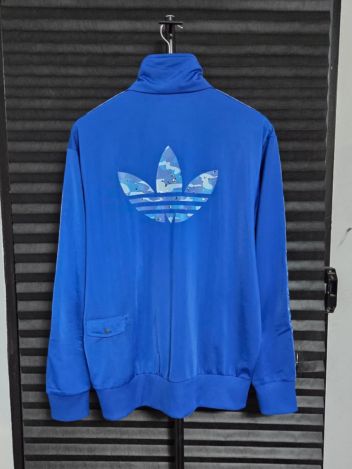 [아디다스] 파이어버드 블루 카모 로고 트랙탑 져지 | 00064 상품이미지7