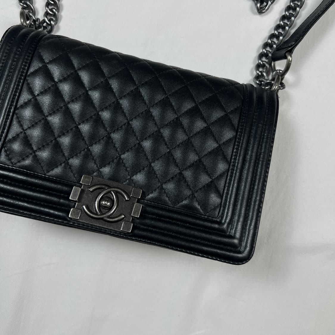 빈티지 cc 로고 가죽 크로스백 가방 상품이미지4