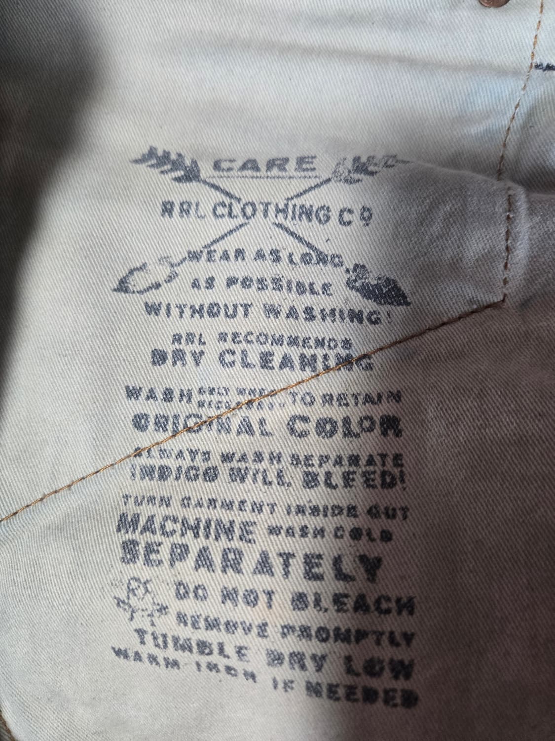 RRL 더블알엘 Made in USA 셀비지 데님 34x32 상품이미지8