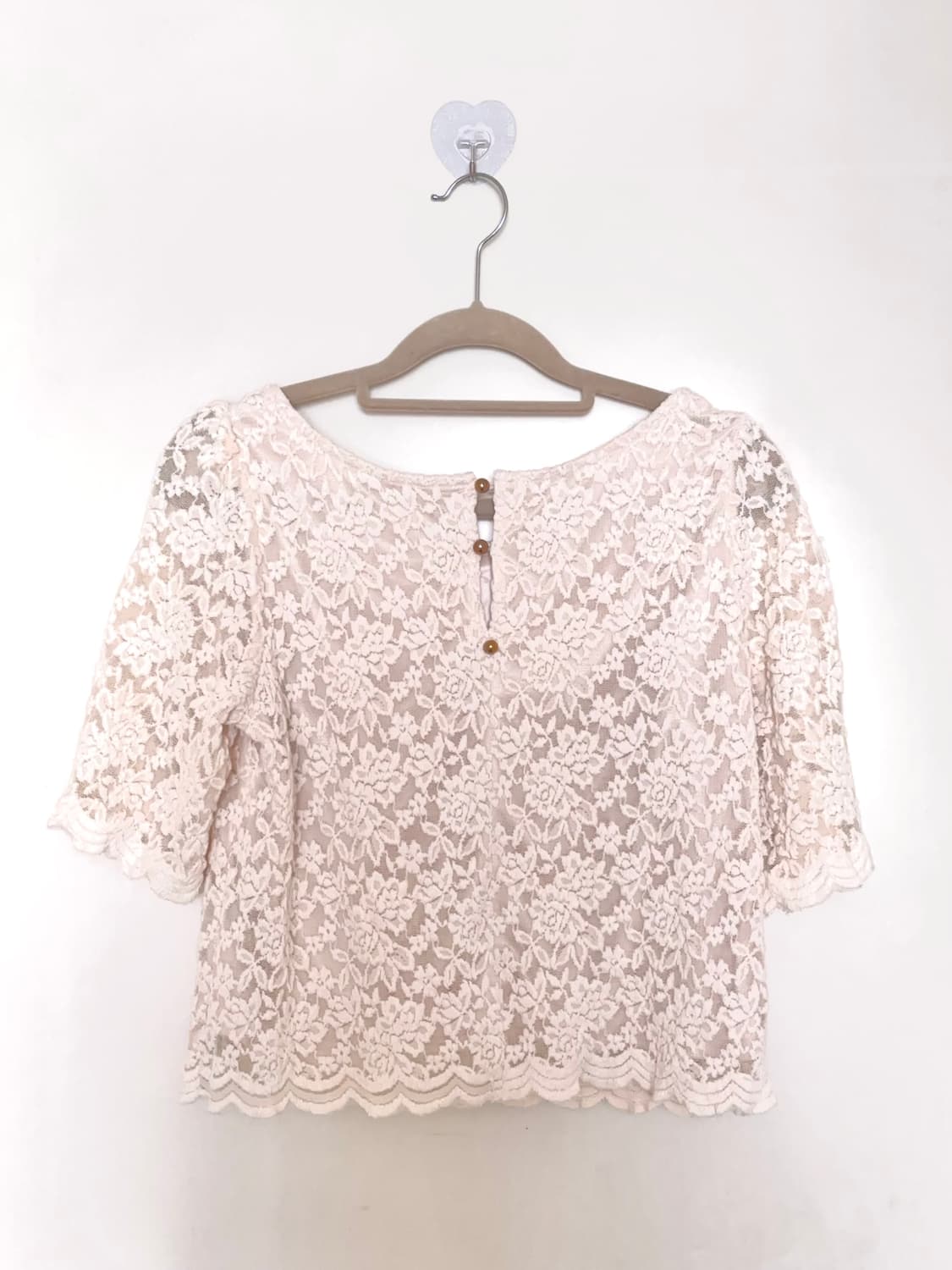 misch masch 밋슈맛슈 레이스 스나계 반팔 블라우스 상품이미지4