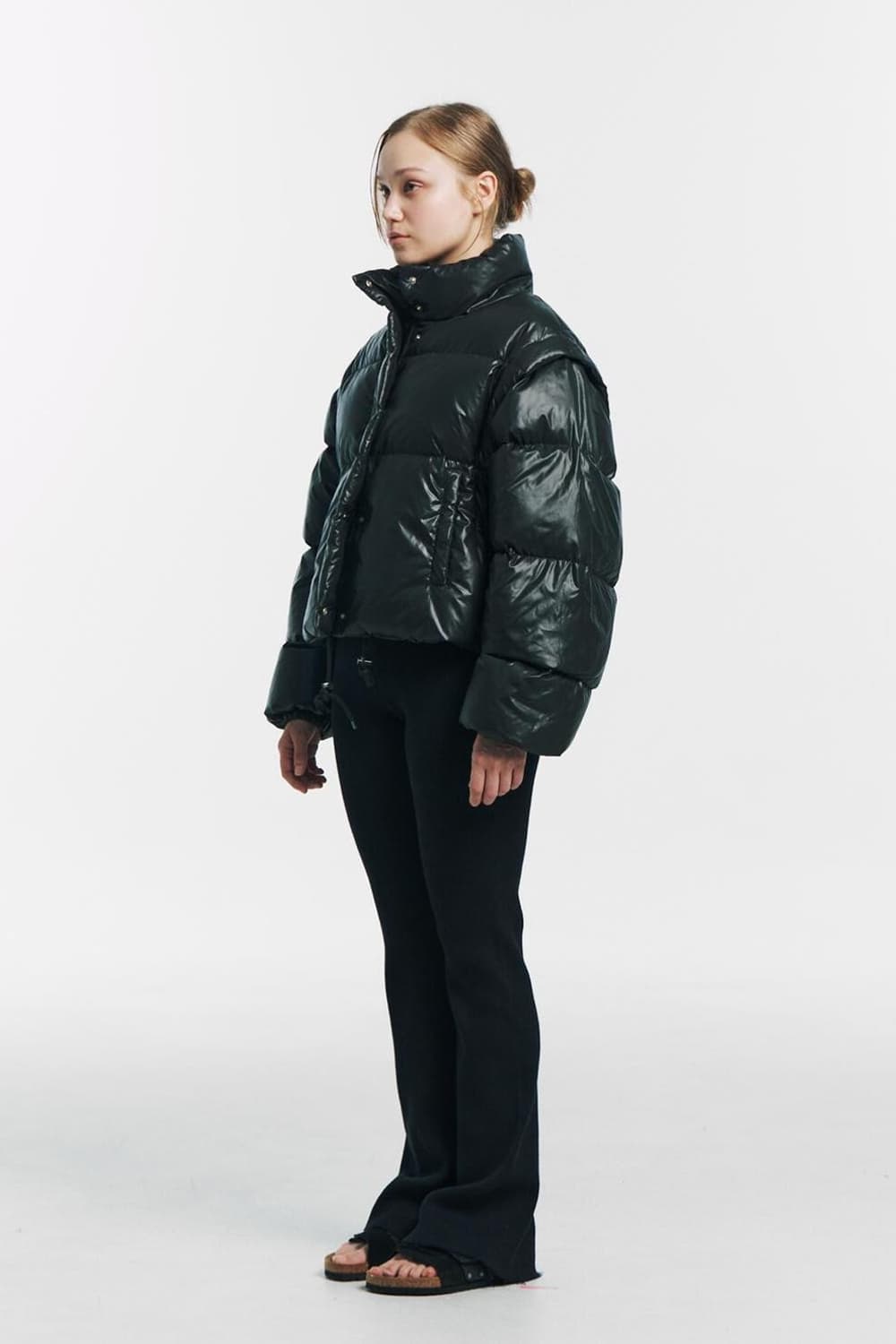 투웨이 푸퍼 패딩 블랙 상품이미지2